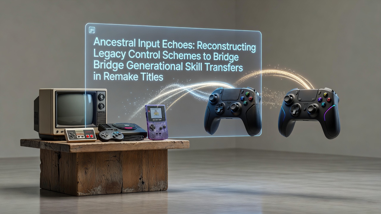 Diagram showing legacy controller mappings overlaid on modern gamepad layouts for remake titles
